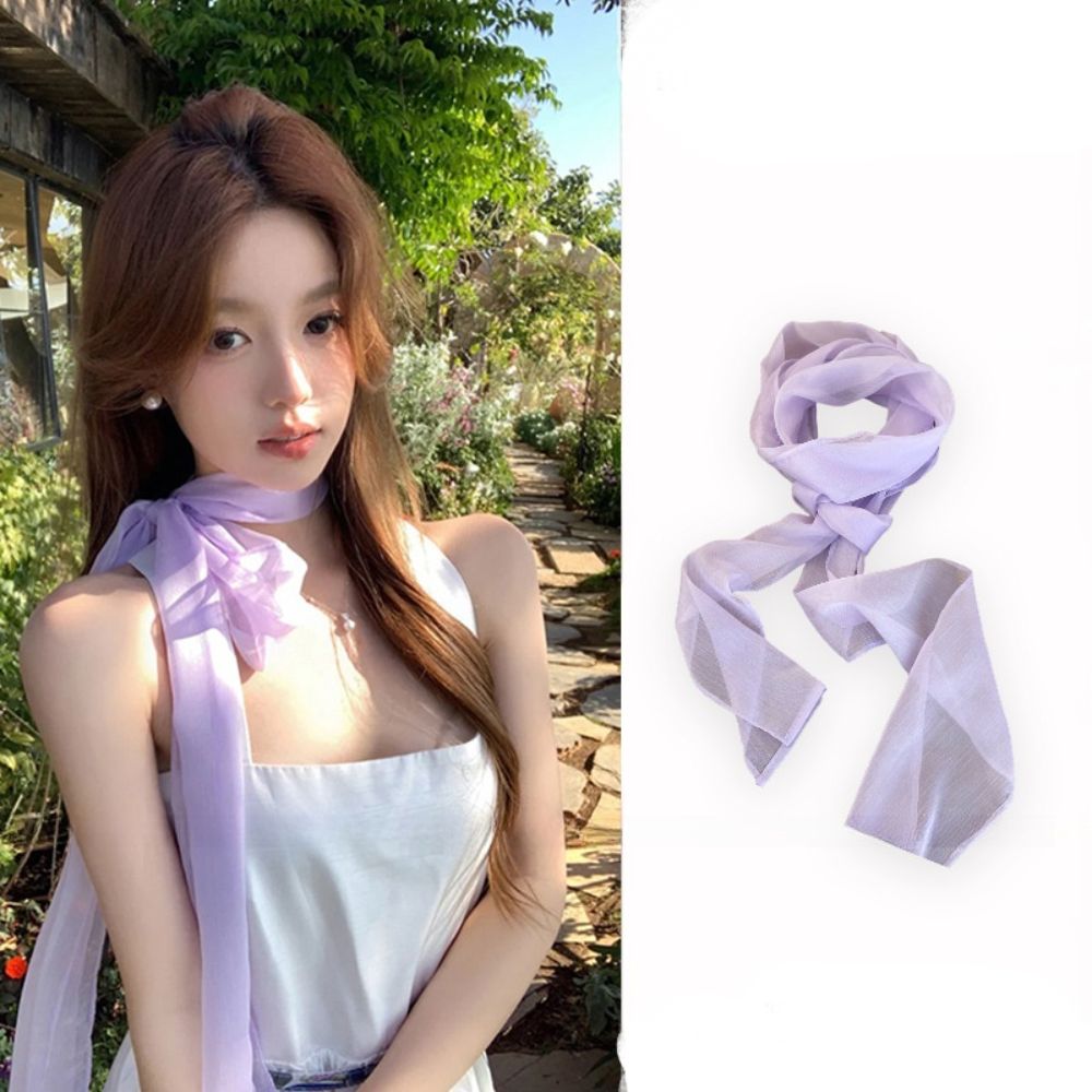 Summer Clothing Wraps - Spring Summer Thin Long Silk Scarf