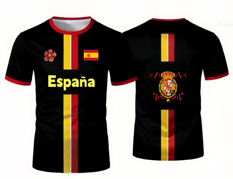 Summer Clothing In Spanish - 2026 Spanish Football Jersey T-shirt with