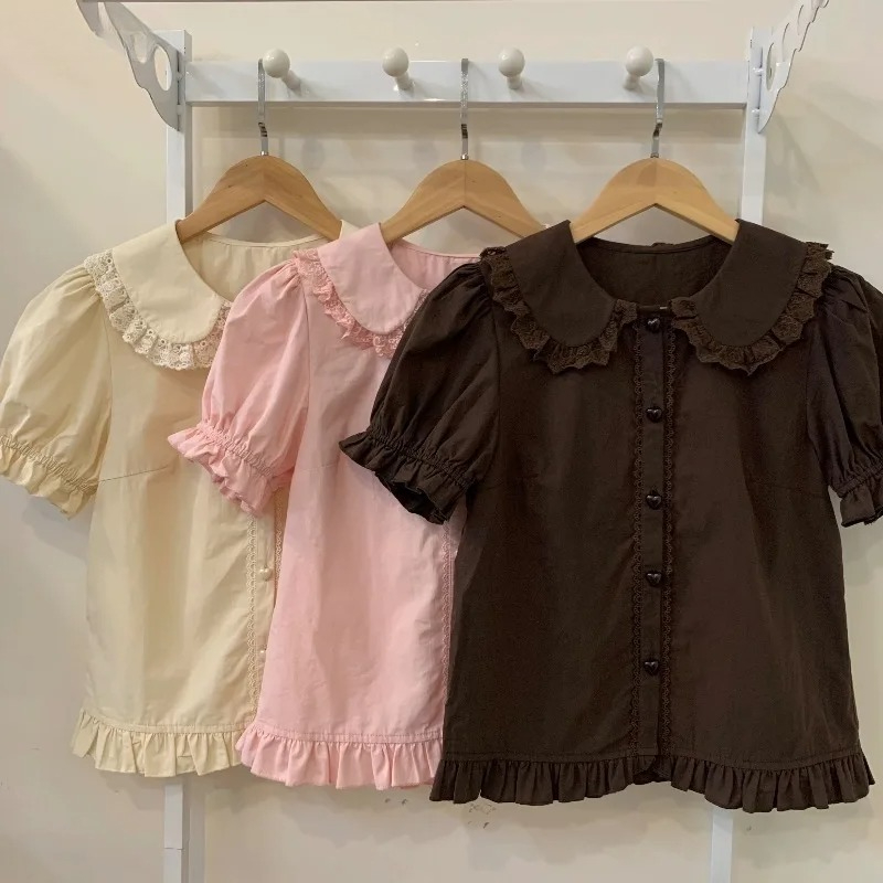 Summer Kids Clothing - Summer Japanese Kawaii Lolita Shirts Women