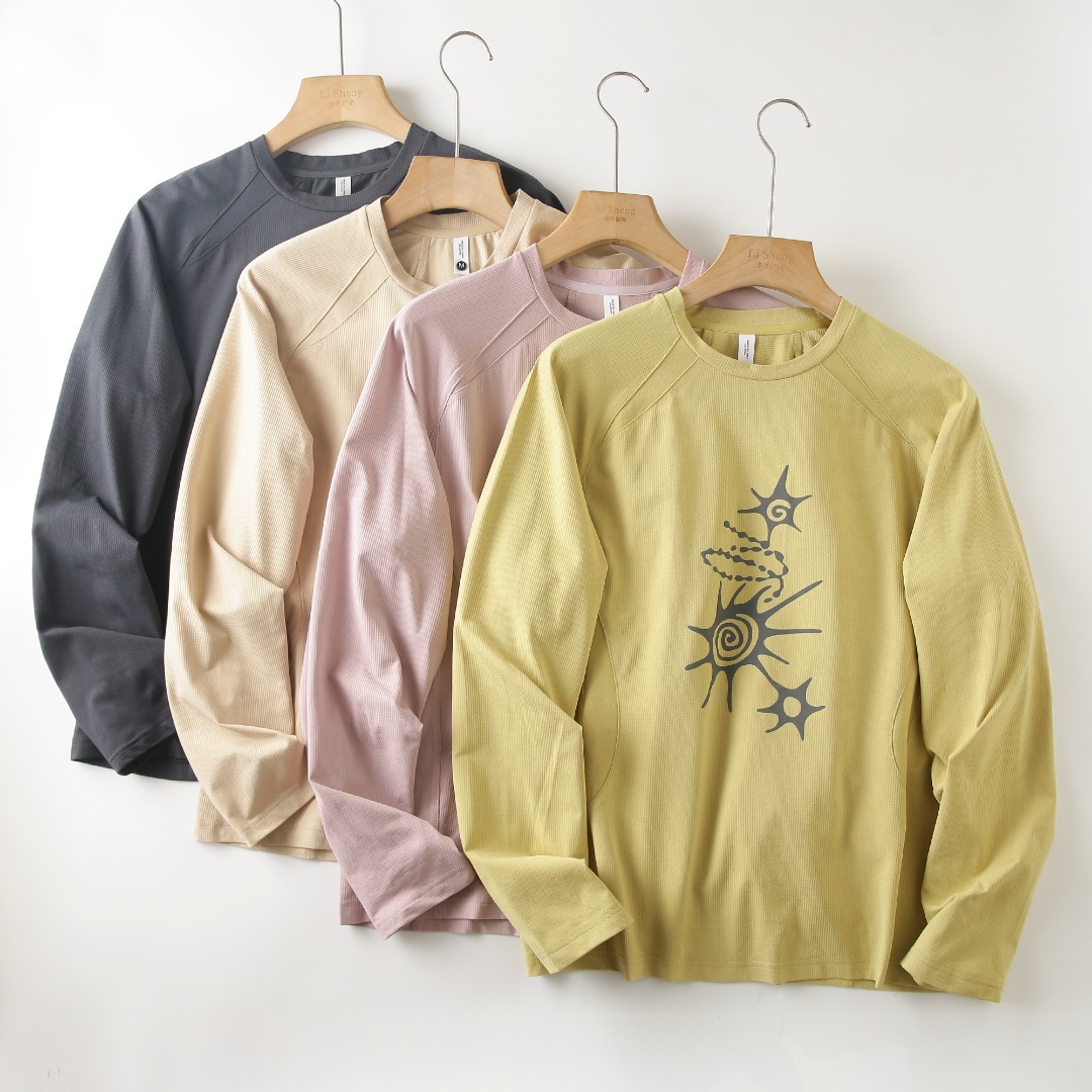 Summer Clothing Long Sleeve - Unisex High-Stretch Breathable Long-Sleeve T-Shirt –