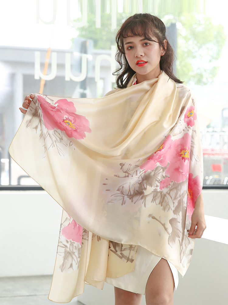 Sarong Pareo Wrap - High Quality Elegant Women Silk Scarf