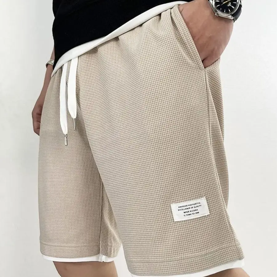 Male Short Pants Black Waffle  - Summer Clothing Deals 评论和价格