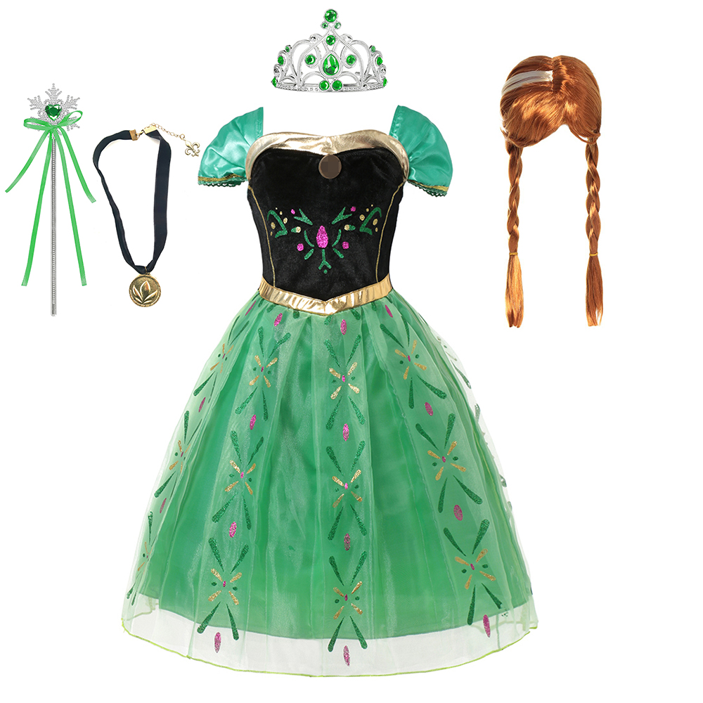Anna Costume For Kids Girl Fan - Summer Kids Clothing 评论和价格