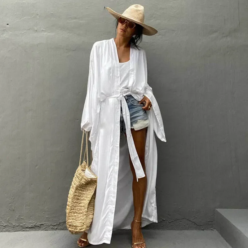 Kimono Women Beach Wear Cover  - Summer Clothing Wraps 评论和价格
