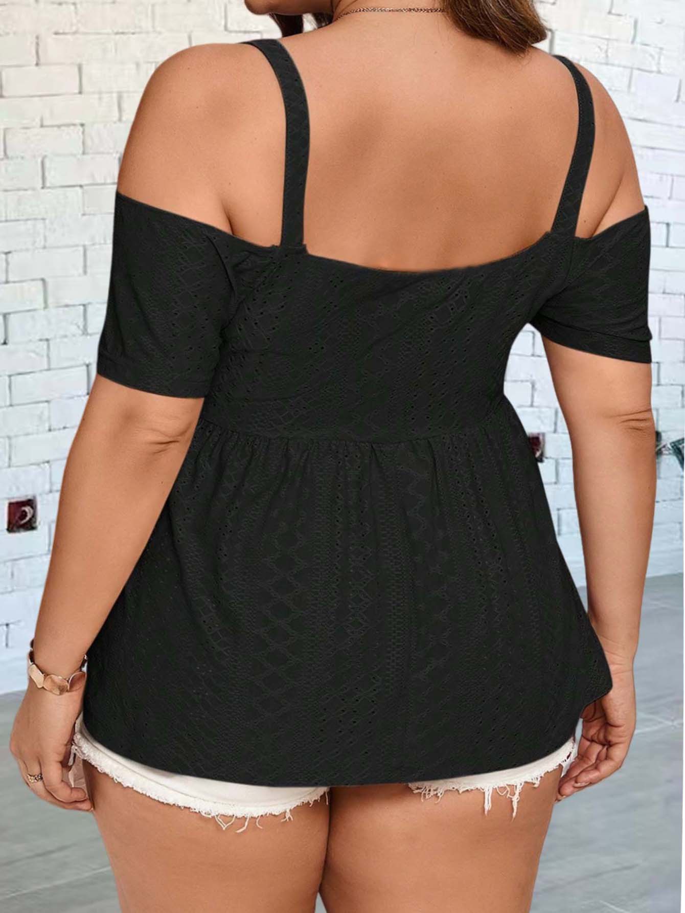 Elegant off-shoulder vest suit - Summer Clothing Plus Size 评论和价格