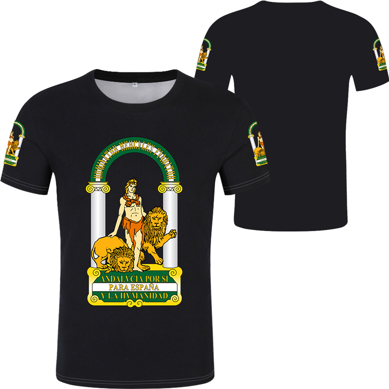 Andalusia Spain Flag Graphic T - Summer Clothing In Spanish 评论和价格