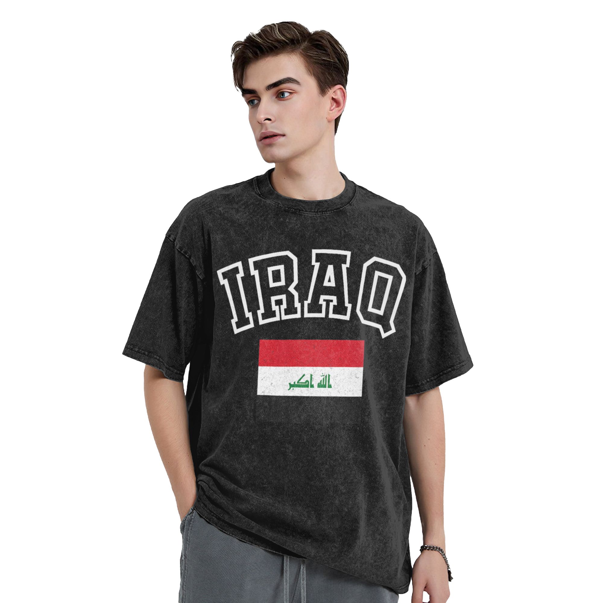 Iraq Flag Retro Men's T Shirts - Summer Clothing Ideas 评论和价格