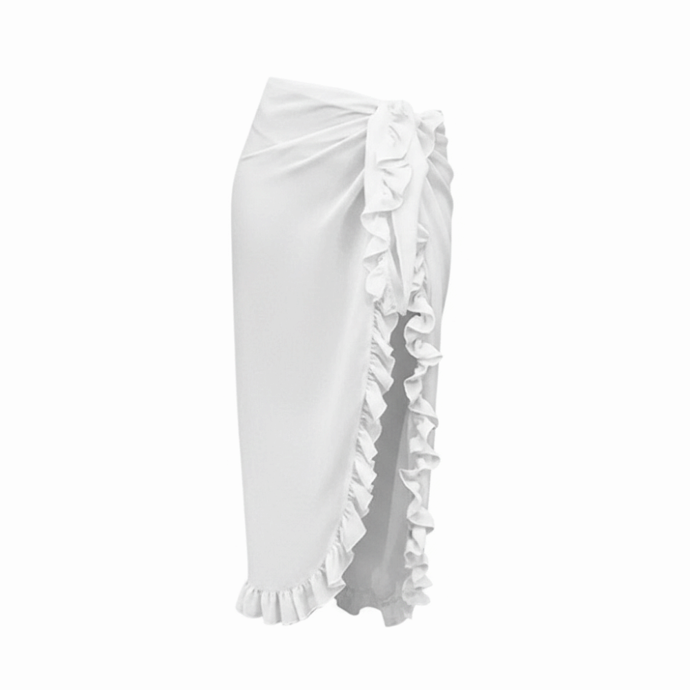 Wrap Scarf Ruffle Design Saron - Sarong Pareo Wrap 评论和价格