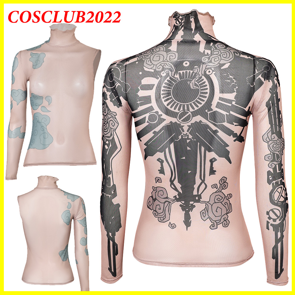 Women Arcane Jinx Cosplay Shir - Summer Clothing Cheap 评论和价格