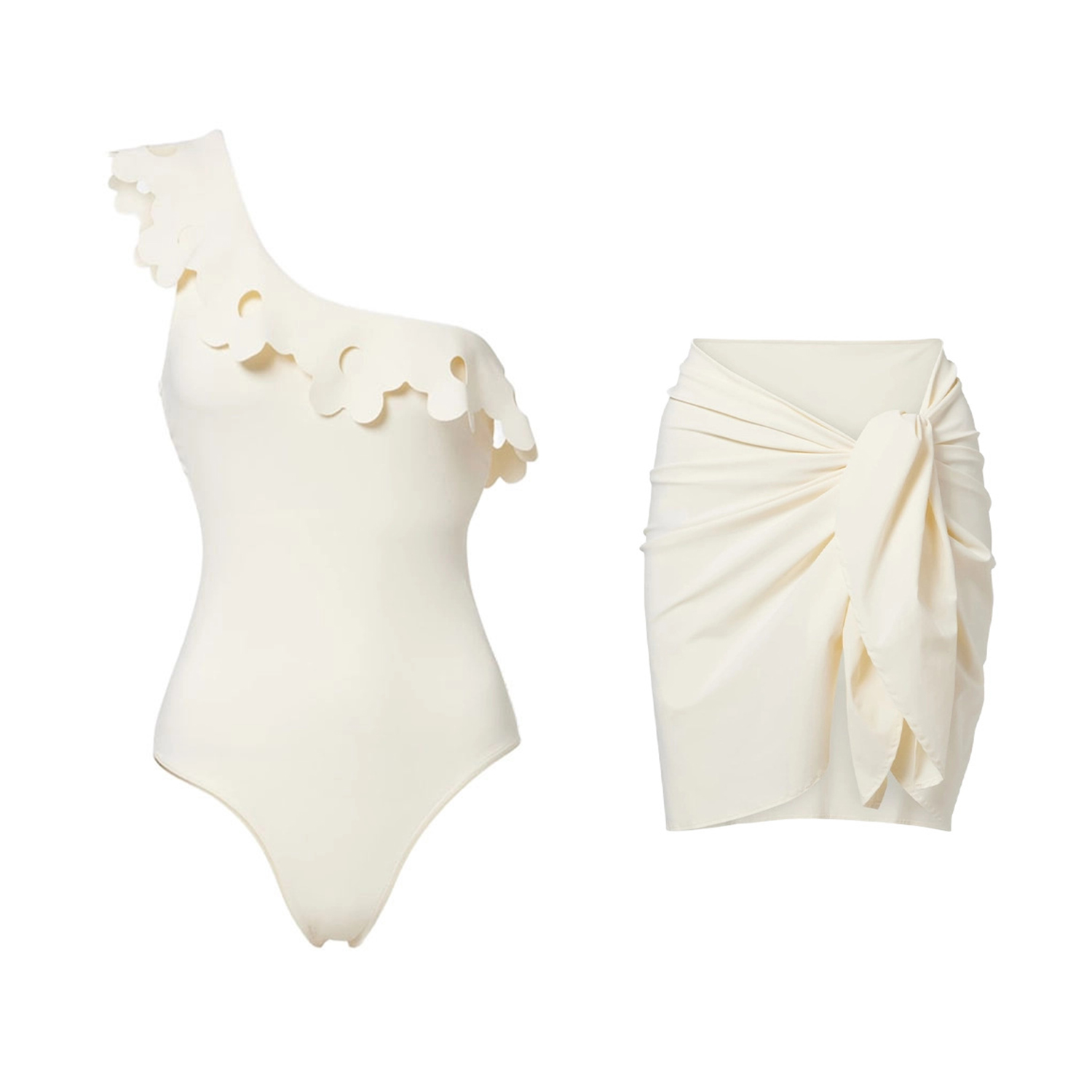 Flower 3Pcs Crochet Bikini Wom - Swim Cover Up Mesh 评论和价格