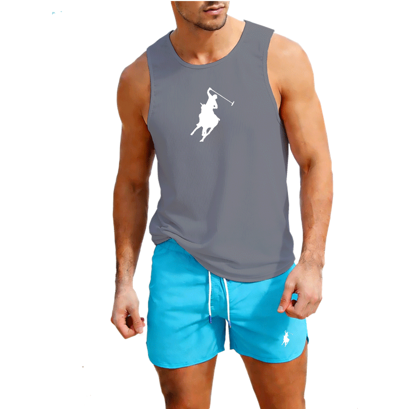 European Men Summer Vest and S - Summer Clothing Mens 评论和价格