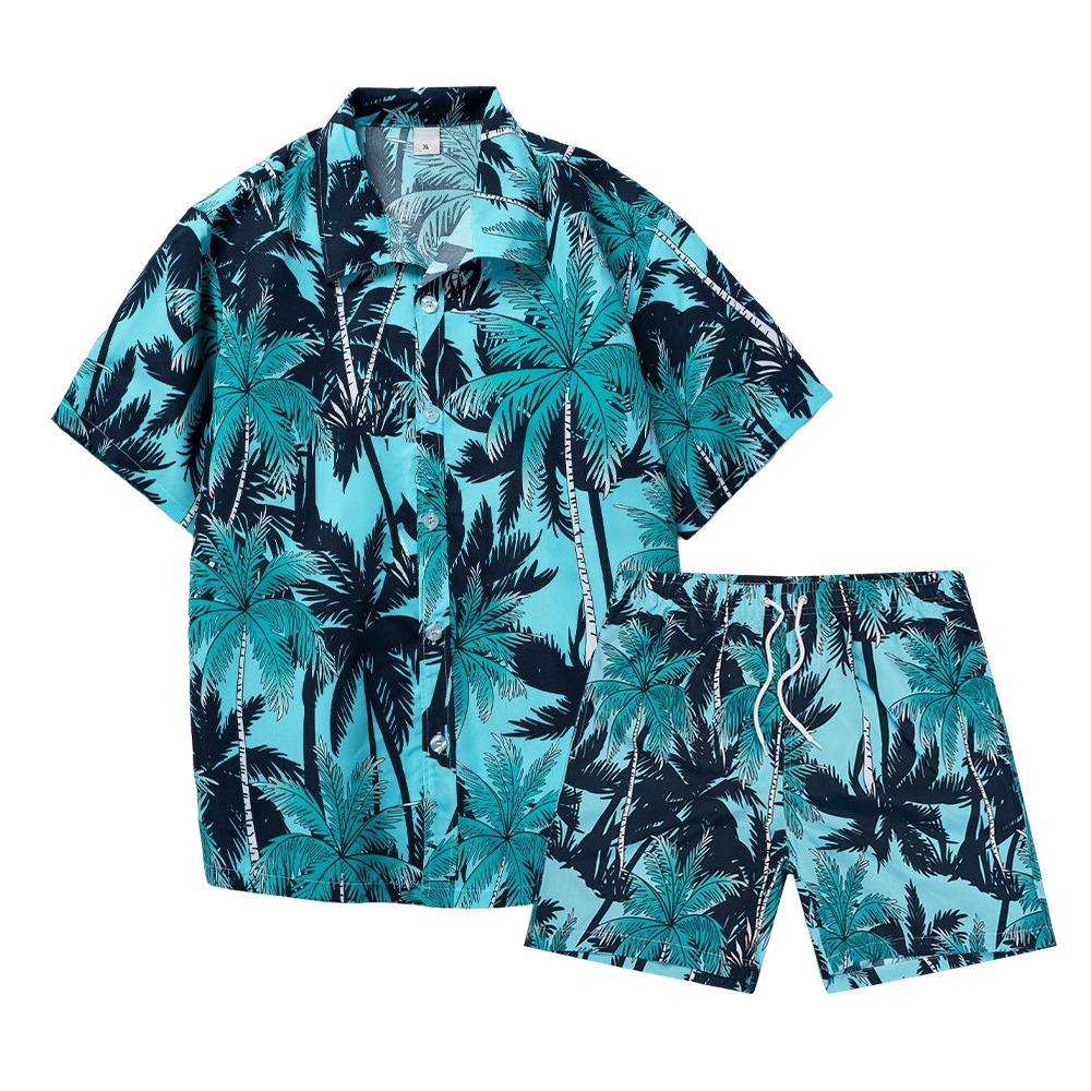 Hawaiian Coconut Tree 3D Print - Beach Shirt Hawaiian 评论和价格