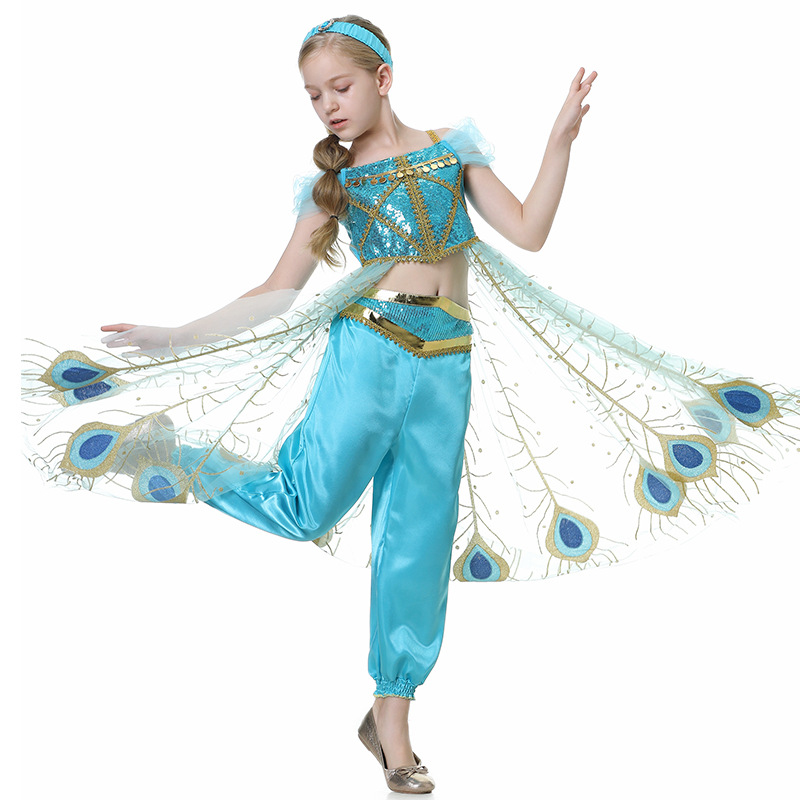 Jasmine Girls Princess Dress M - Summer Kids Clothing 评论和价格