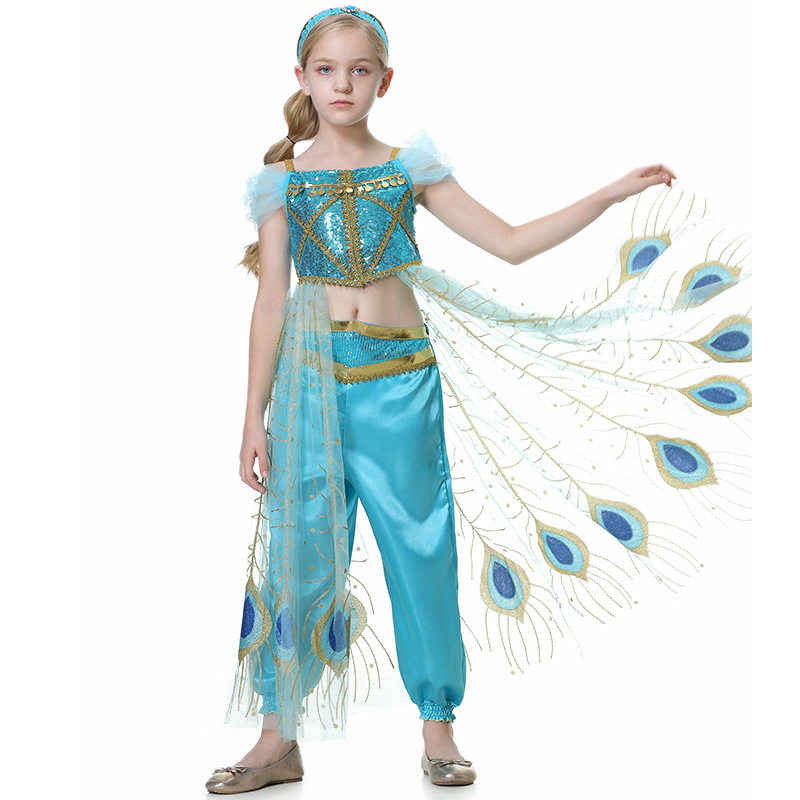 Jasmine Girls Princess Dress M - Summer Kids Clothing 评论和价格