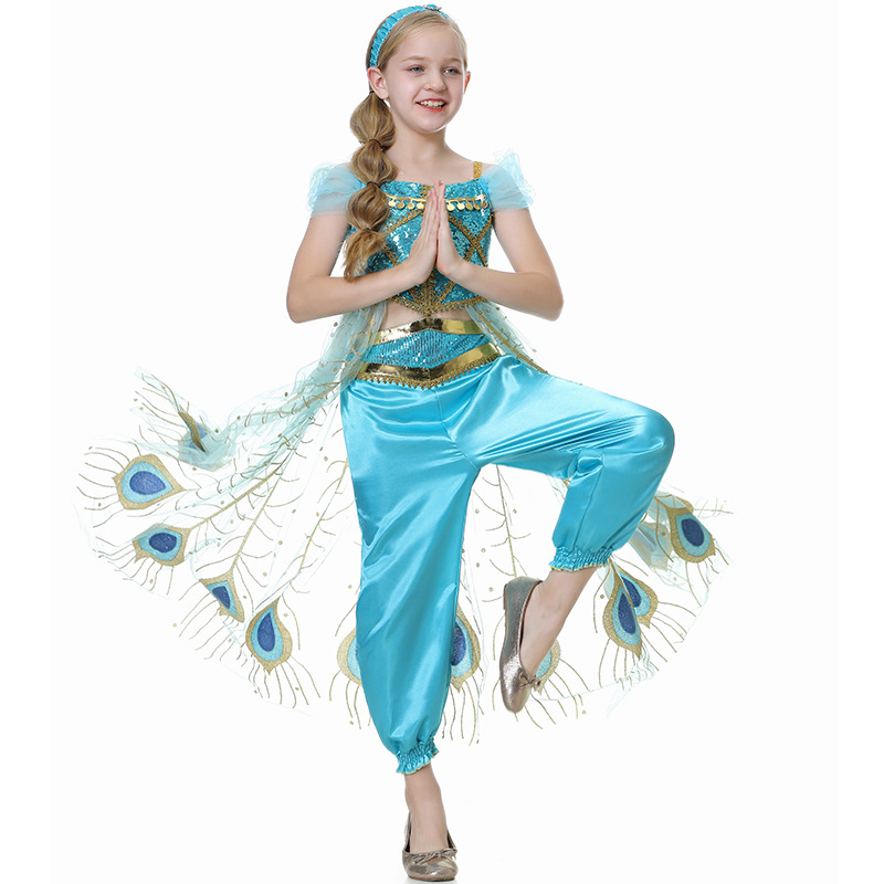 Jasmine Girls Princess Dress M - Summer Kids Clothing 评论和价格