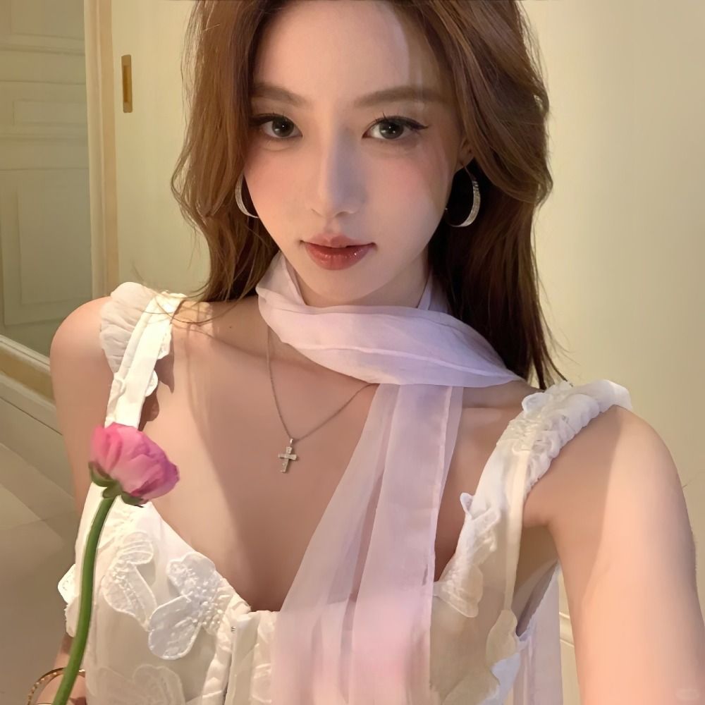 Spring Summer Thin Long Silk S - Summer Clothing Wraps 评论和价格