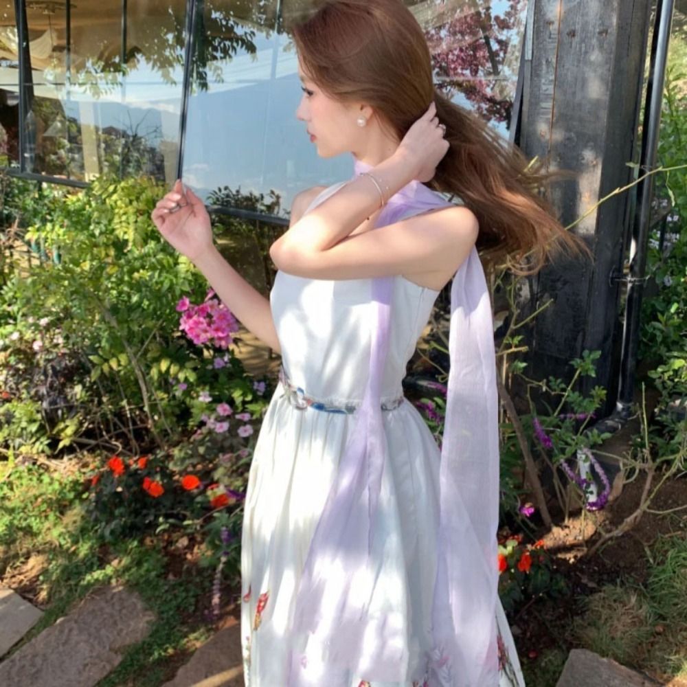 Spring Summer Thin Long Silk S - Summer Clothing Wraps 评论和价格