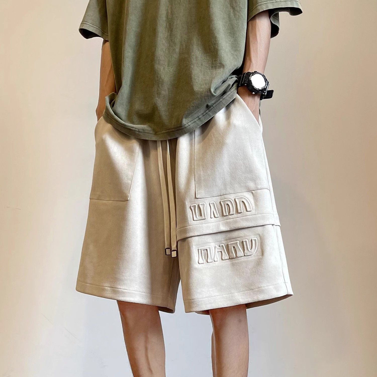 Men's Shorts Letter Splicing B - Summer Clothing Deals 评论和价格