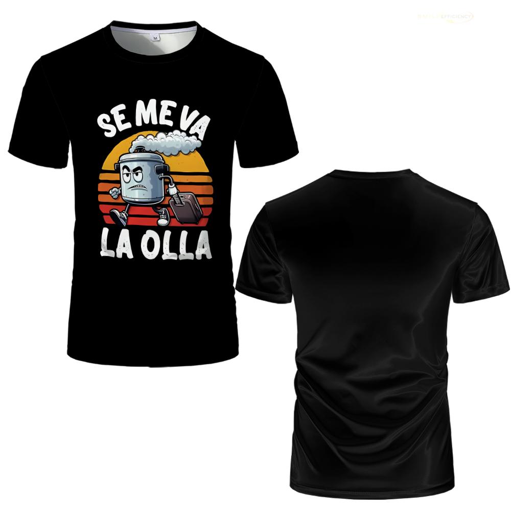 Se Me Va La Pinza Print T-Shir - Summer Clothing In Spanish 评论和价格