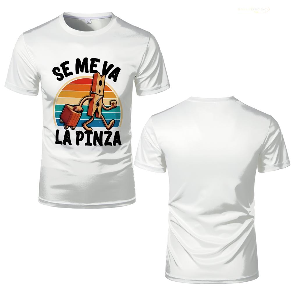 Se Me Va La Pinza Print T-Shir - Summer Clothing In Spanish 评论和价格