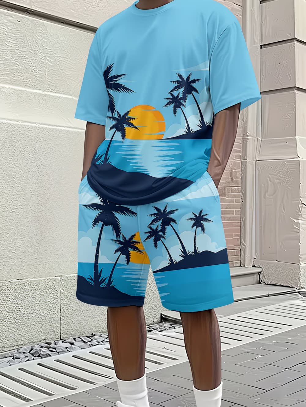 2026 Men's 2 Piece Set Hawaiia - Beach Shirt Hawaiian 评论和价格