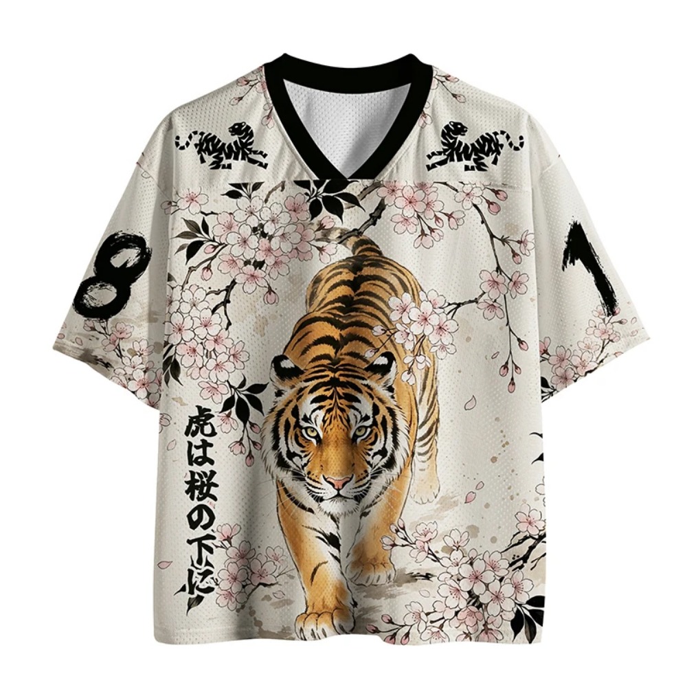 3D Print Japanese Ukiyo-e Tige - Japanese Summer Clothing Men 评论和价格