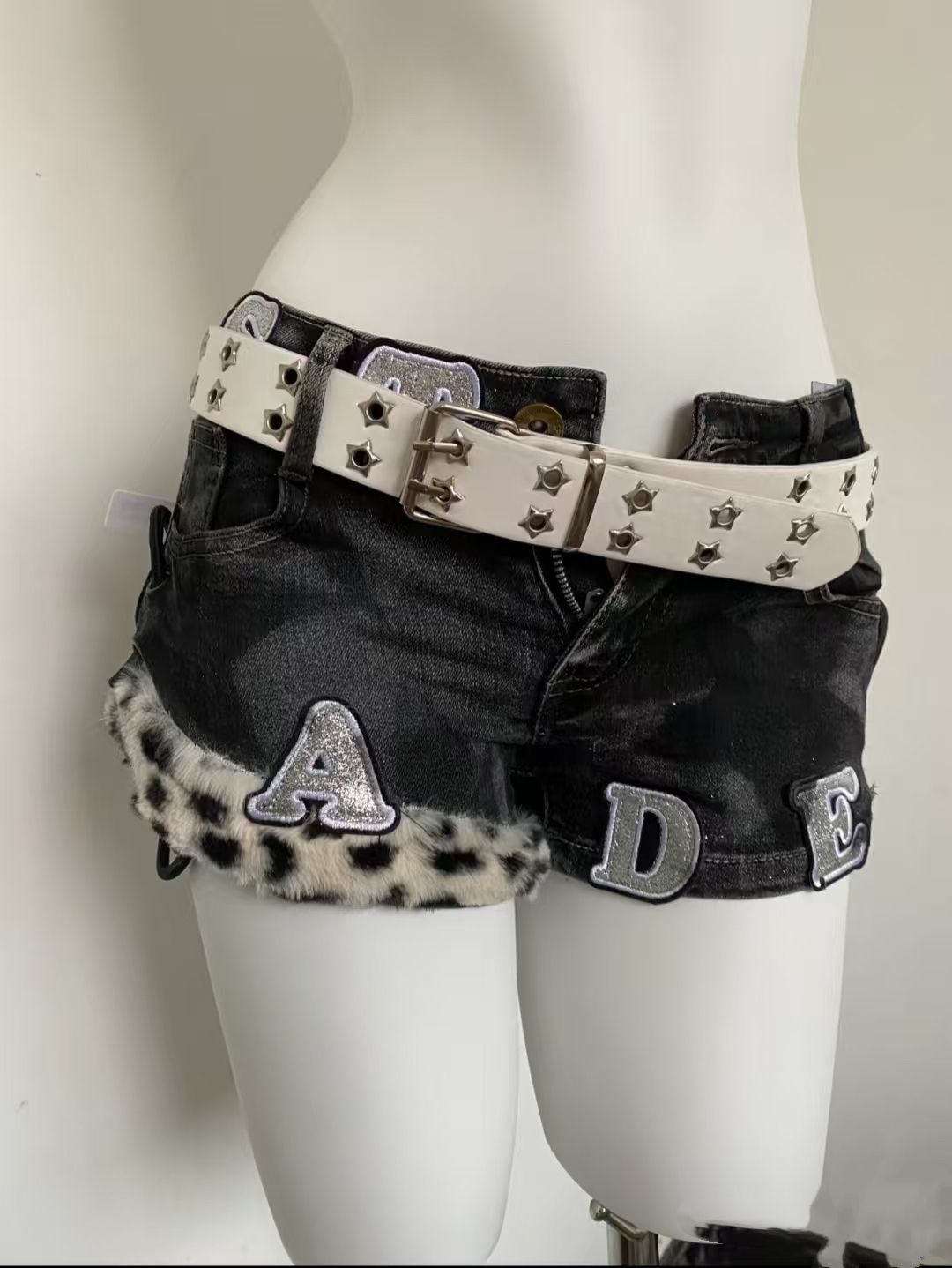 Y2k Embroidered Patch Denim Sh - Summer Clothing Girl 评论和价格