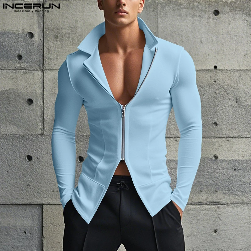 INCERUN 2026 Fashion Men's T-s - Summer Clothing Colors 2026 评论和价格