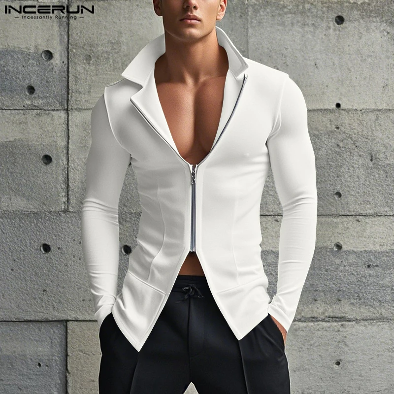 INCERUN 2026 Fashion Men's T-s - Summer Clothing Colors 2026 评论和价格
