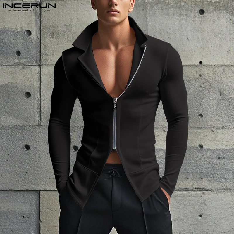 INCERUN 2026 Fashion Men's T-s - Summer Clothing Colors 2026 评论和价格