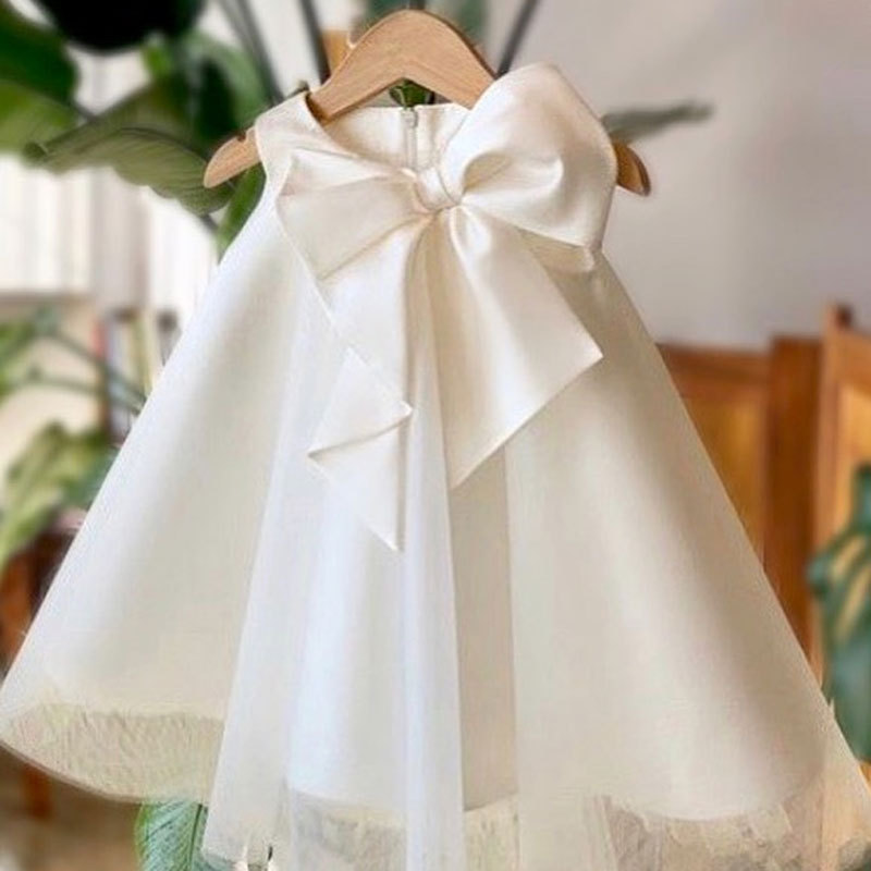 Summer Big Bow Baby Girl Dress - Summer Clothing Baby Girl 评论和价格