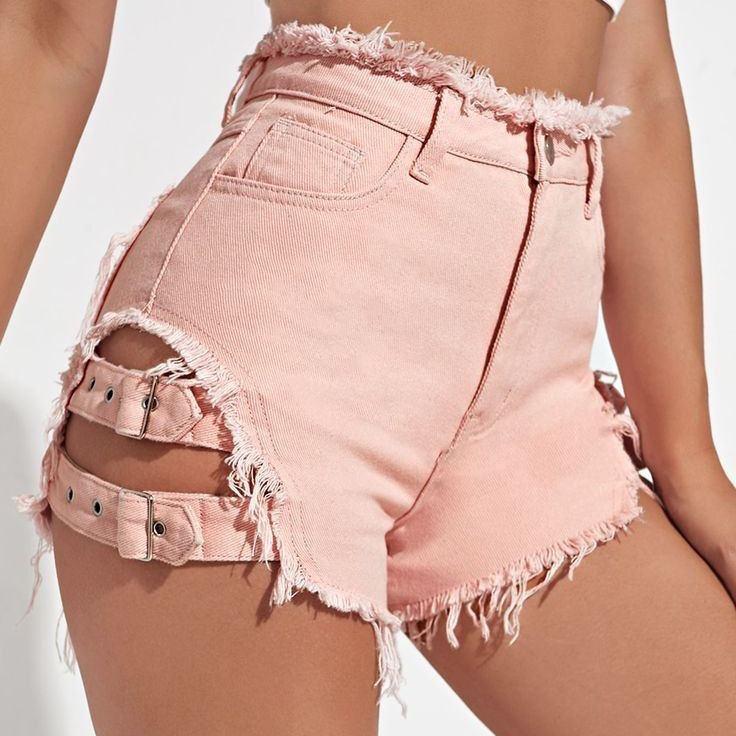 Women High Waist Denim Shorts  - Summer Clothing Cheap 评论和价格