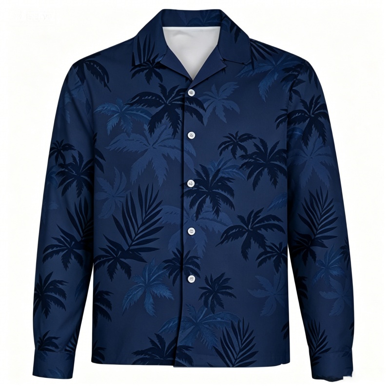 Mens Beach Vacation Long Sleev - Beach Shirt Hawaiian 评论和价格