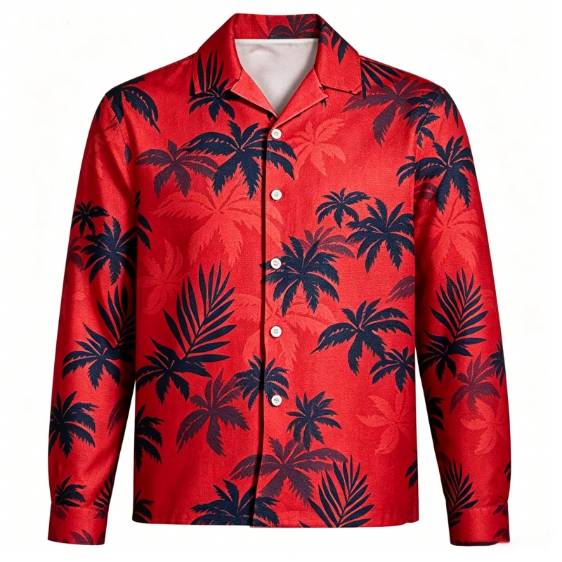 Mens Beach Vacation Long Sleev - Beach Shirt Hawaiian 评论和价格