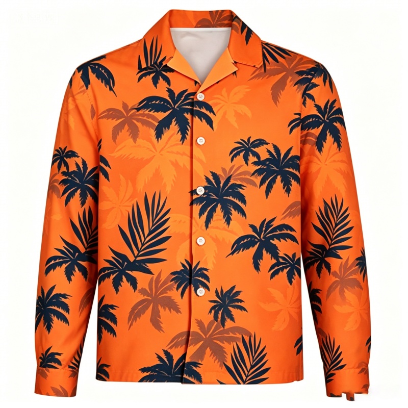 Mens Beach Vacation Long Sleev - Beach Shirt Hawaiian 评论和价格