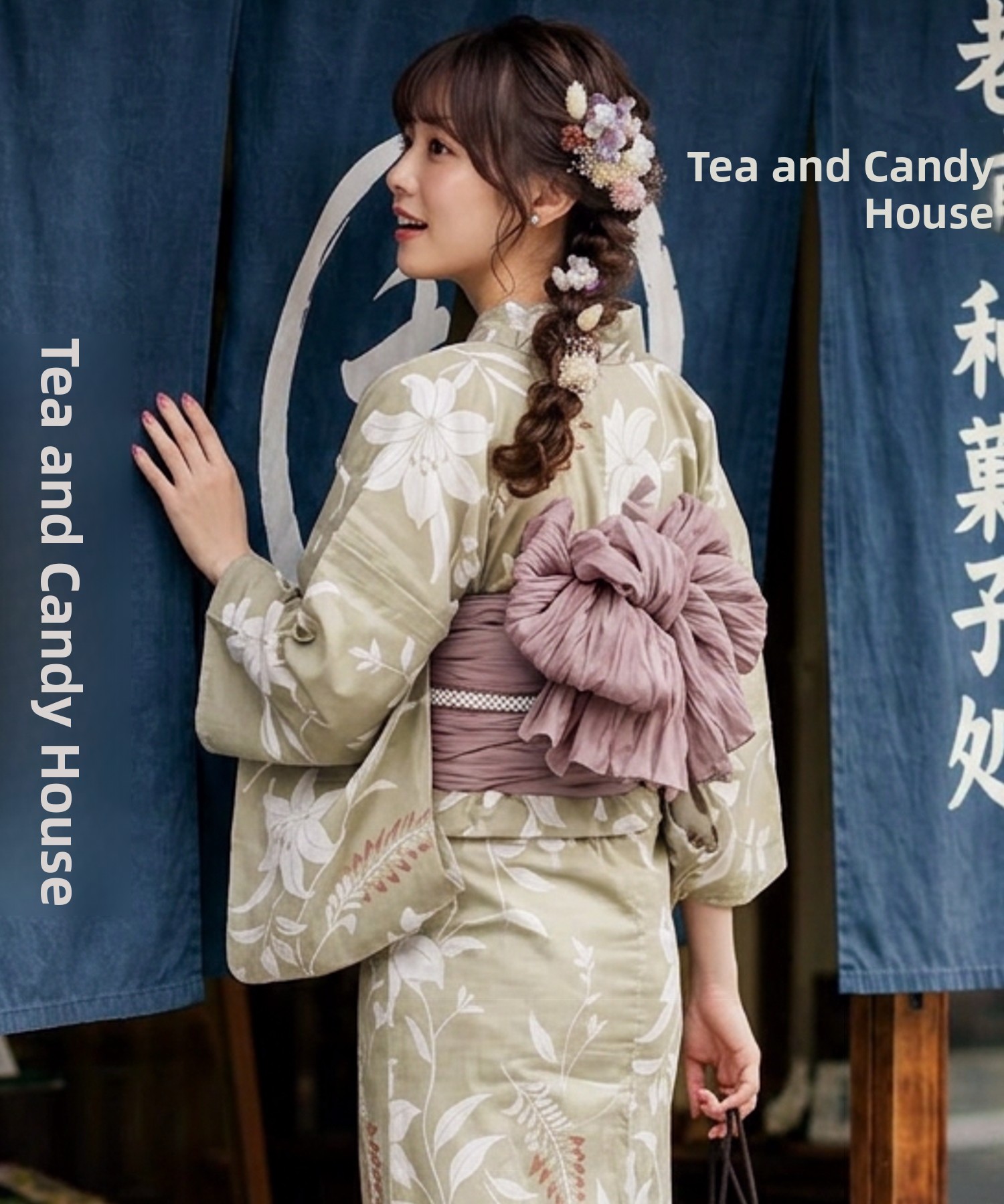 Traditional Yukata Kimono Cott - Summer Clothing Girl 评论和价格