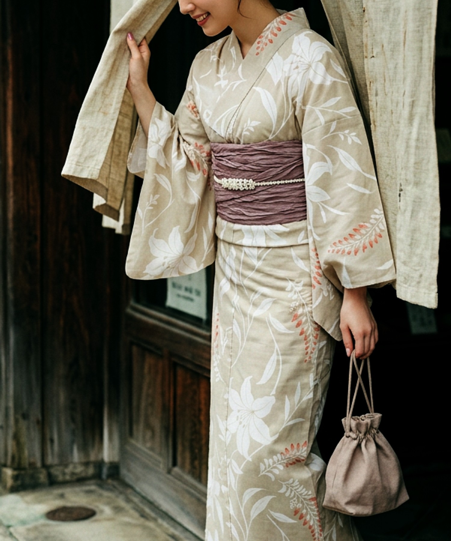Traditional Yukata Kimono Cott - Summer Clothing Girl 评论和价格