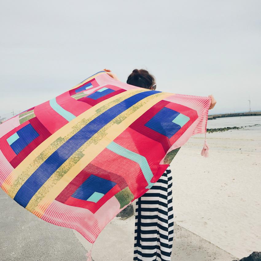 2018 New 90x180cm Twill cotton - Sarong Pareo Wrap 评论和价格