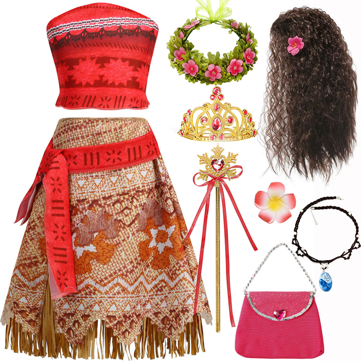Moana Classic Style Dresses fo - Summer Kids Clothing 评论和价格