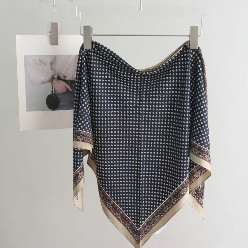 New Satin Women's Scarf Tie-Dy - Summer Clothing Wraps 评论和价格