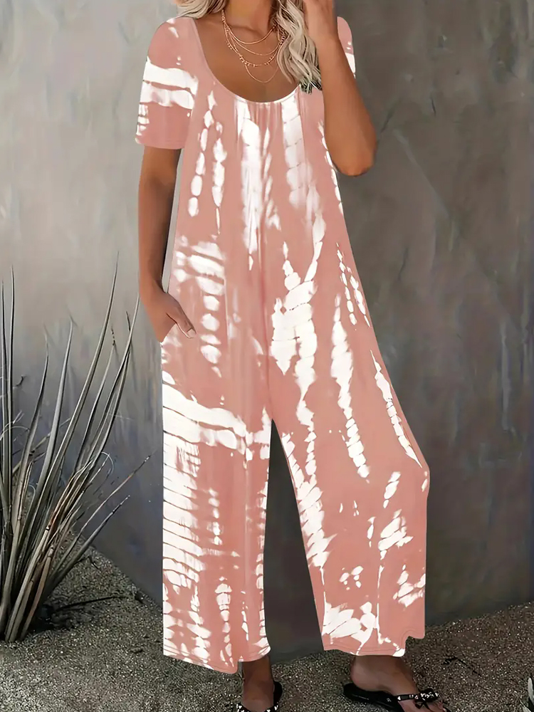 Plus Size Stripe Printed Round - Summer Clothing Plus Size 评论和价格