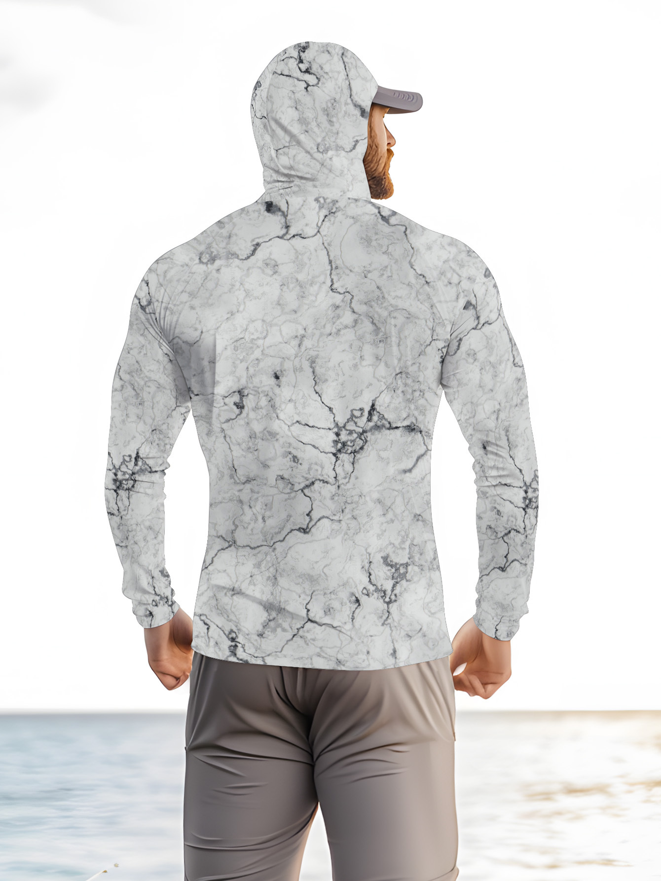 Men Hood Fishing Shirt long sl - Summer Clothing Mens 评论和价格
