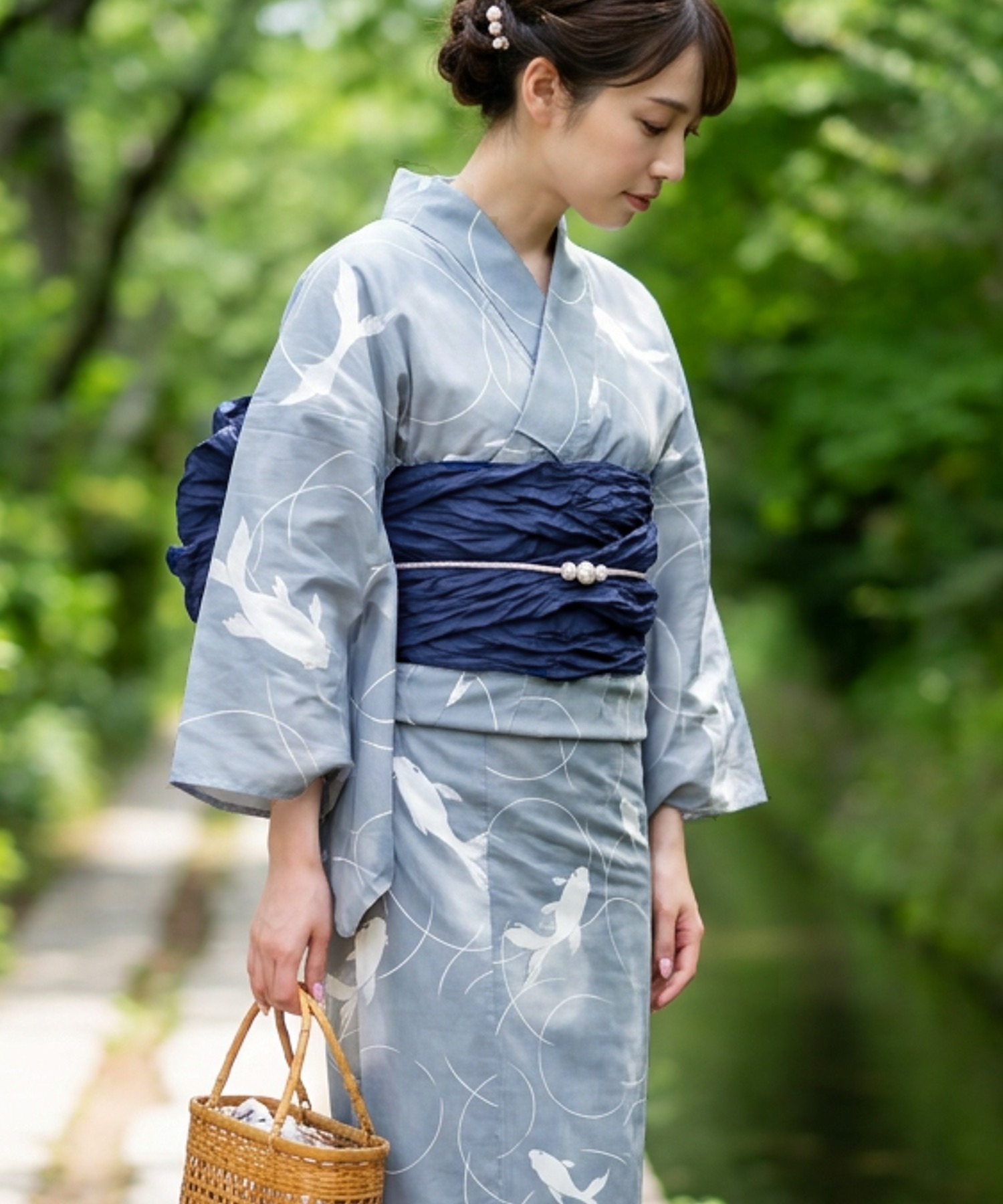 Traditional Yukata Kimono Cott - Summer Clothing Girl 评论和价格