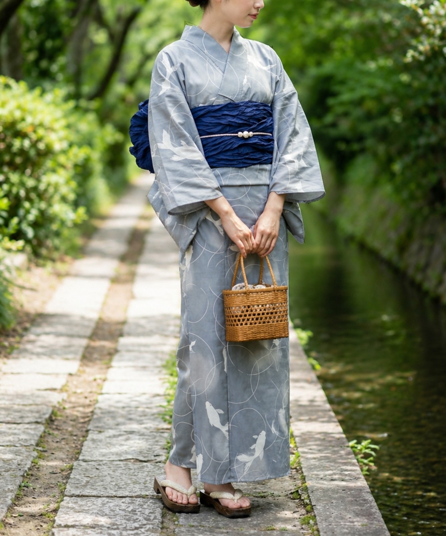 Traditional Yukata Kimono Cott - Summer Clothing Girl 评论和价格