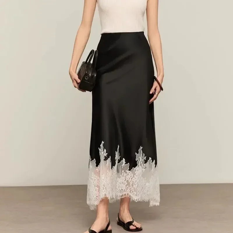 Fairy Lace-Trim Midi Skirt Hig - Summer Clothing Wraps 评论和价格