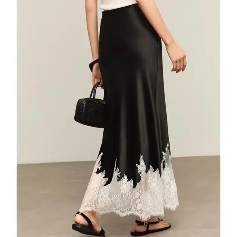 Fairy Lace-Trim Midi Skirt Hig - Summer Clothing Wraps 评论和价格