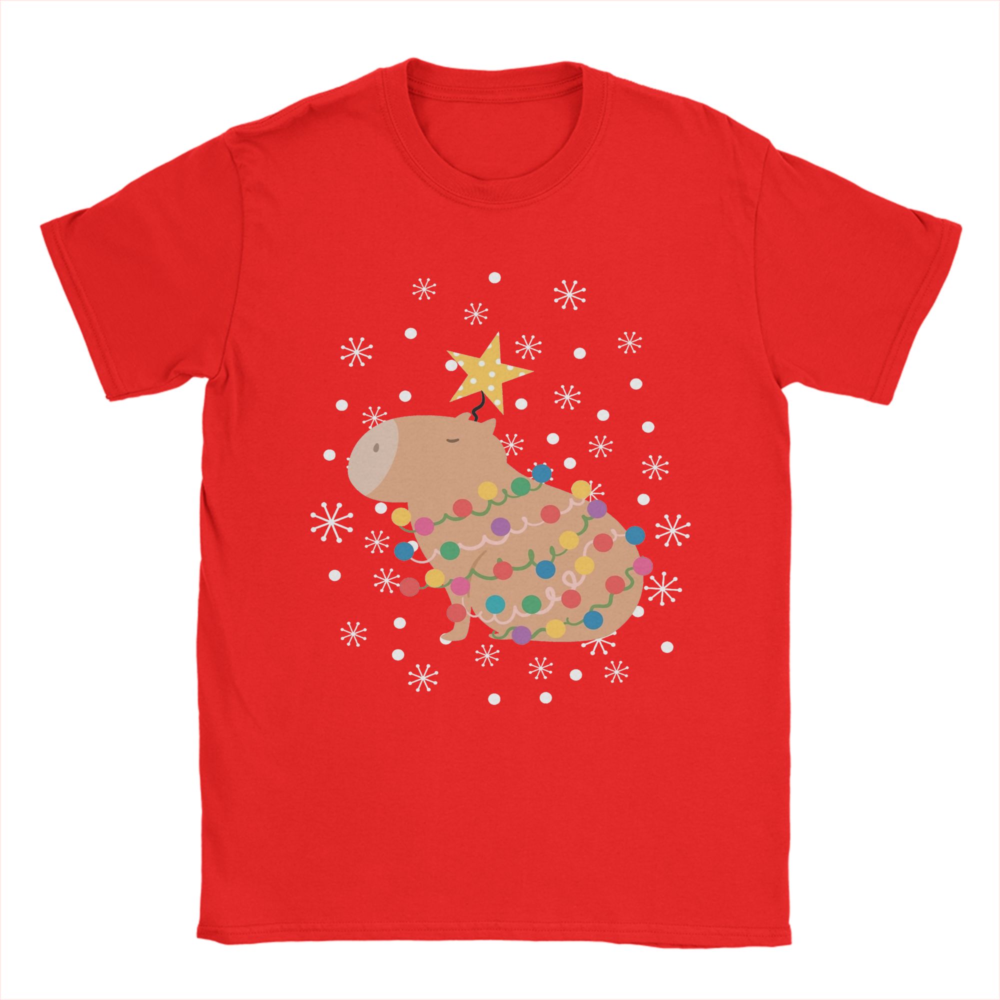 Capybara Christmas Tree  T Shi - Summer Clothing Ideas 评论和价格