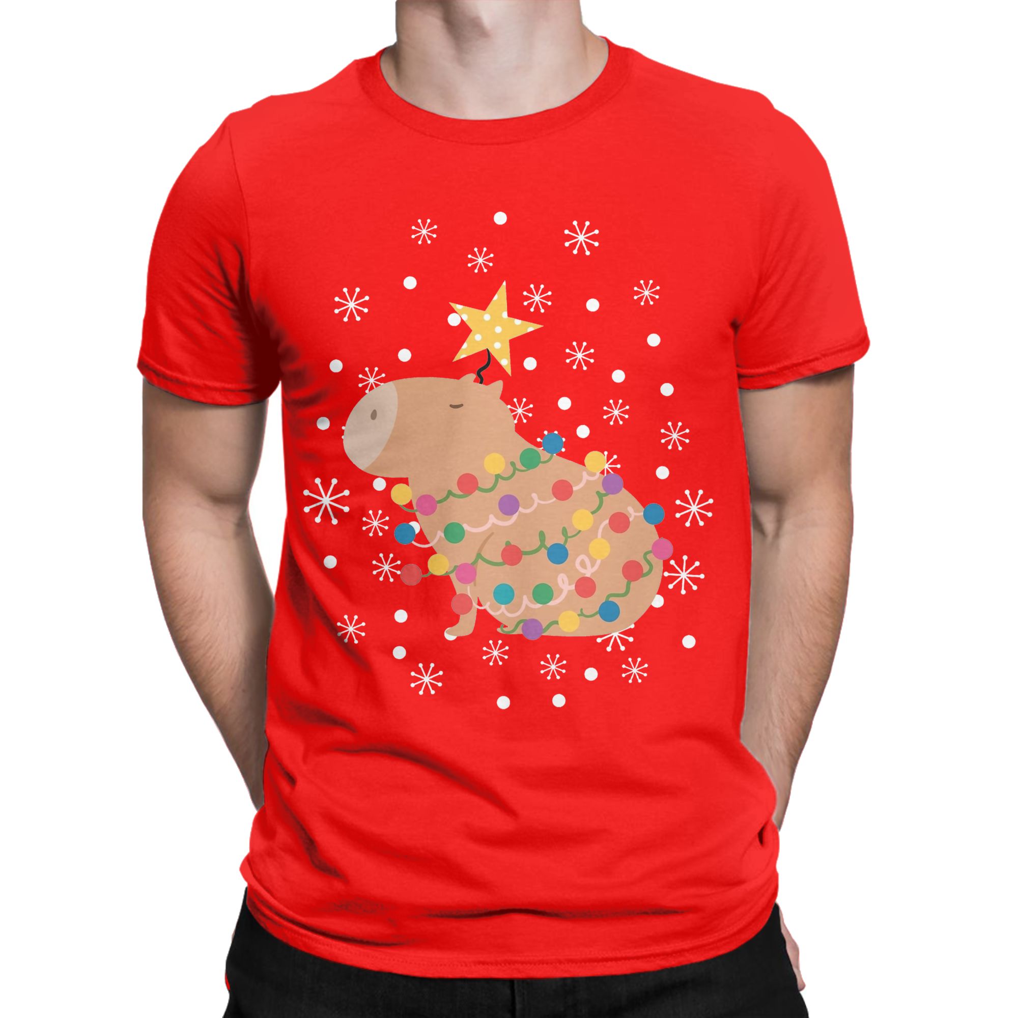 Capybara Christmas Tree  T Shi - Summer Clothing Ideas 评论和价格