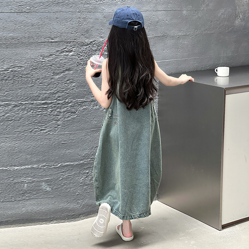 Vintage Blue Children Girls Hi - Summer Clothing Girl 评论和价格