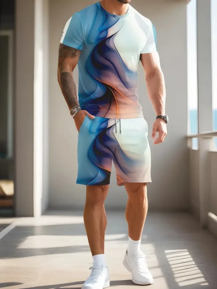2 Piece Summer Casual Everyday - Beach Shirt Hawaiian 评论和价格
